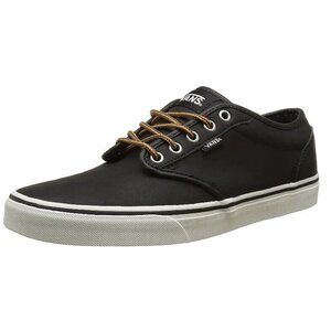 Black Leather Vans Men's Atwood Low-top Trainers Sneaker